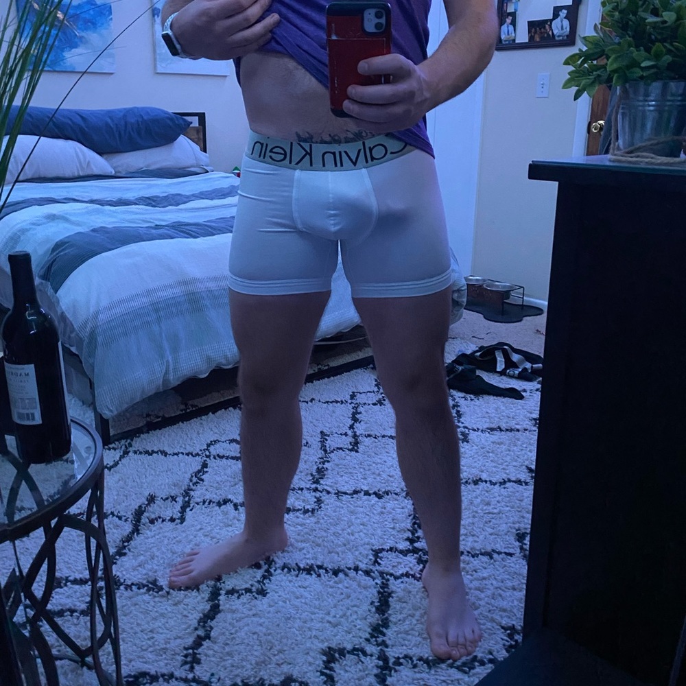 White Calvin Klein pretty much new medium boxer briefs